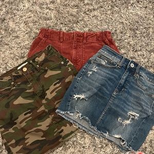 American eagle/ F21 Jean skirt bundle! (If wanted seperately comment)